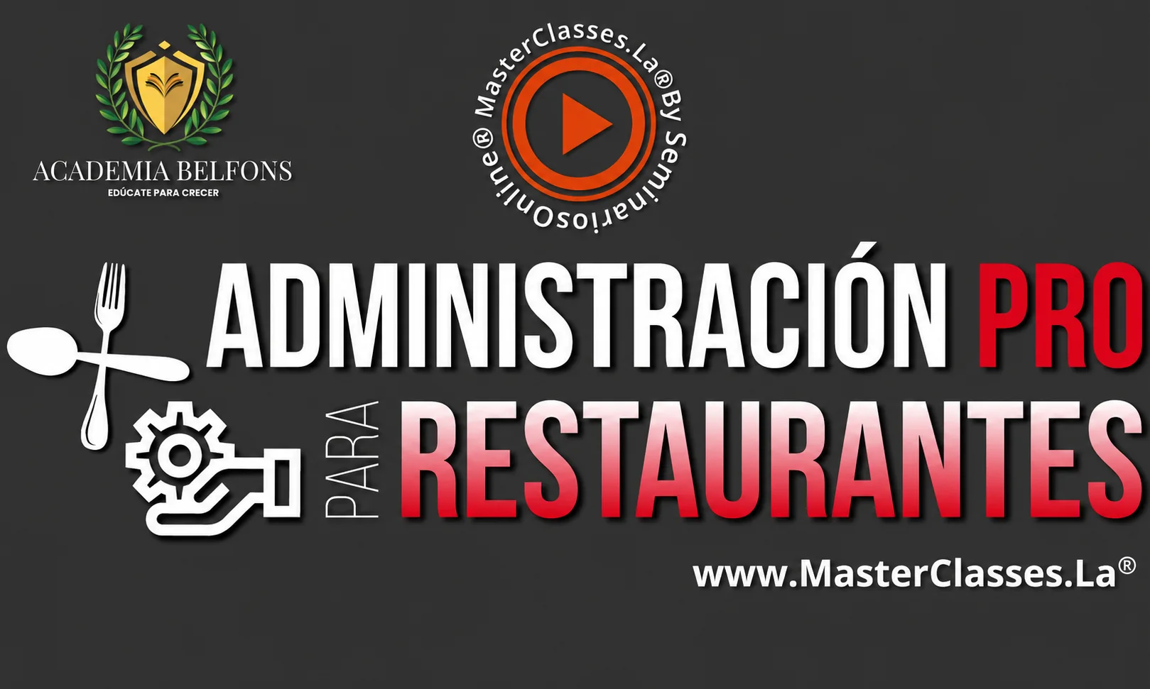 Materiales del programa Administración Pro para Restaurantes