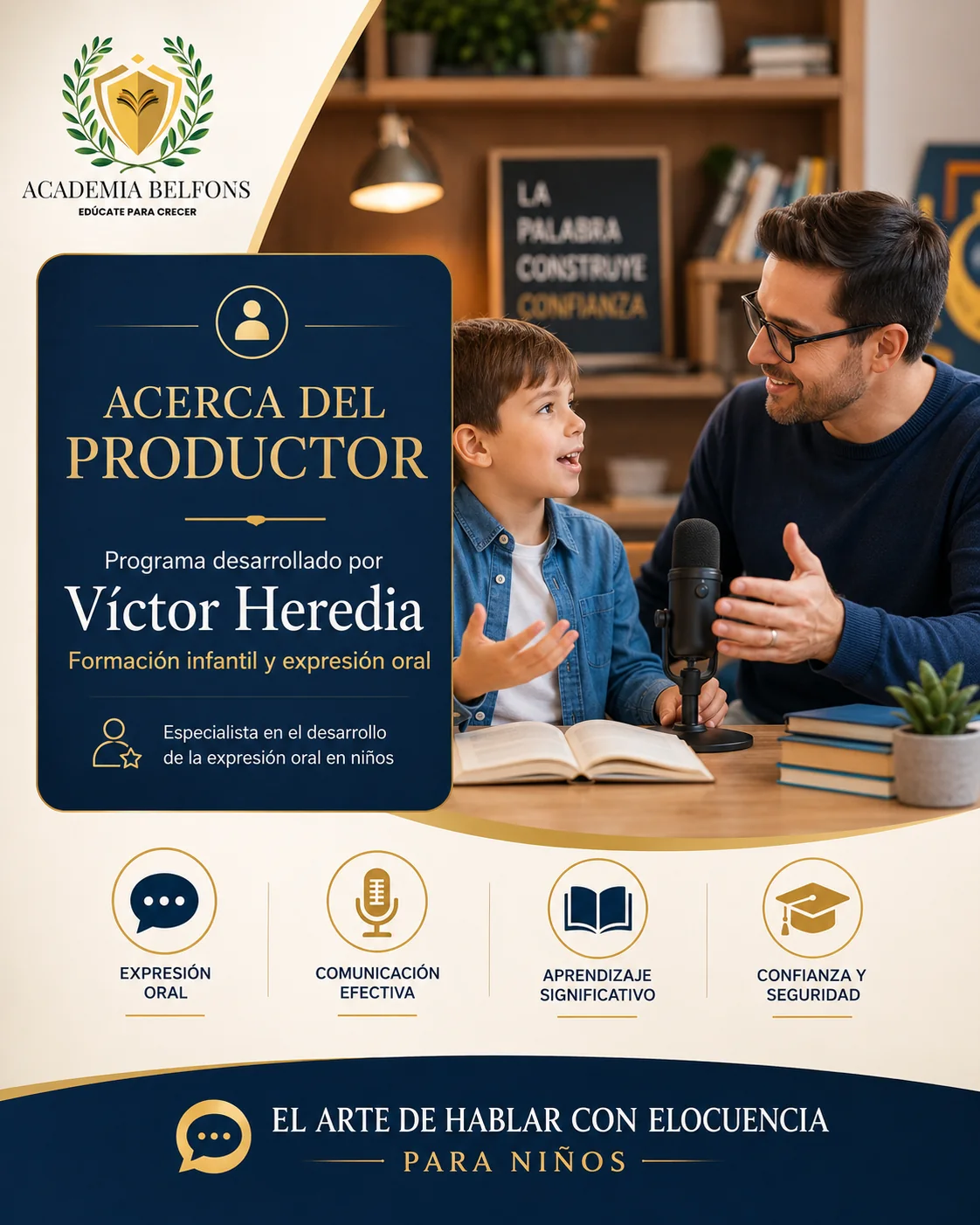 Productor del programa El Arte de Hablar con Elocuencia para Niños