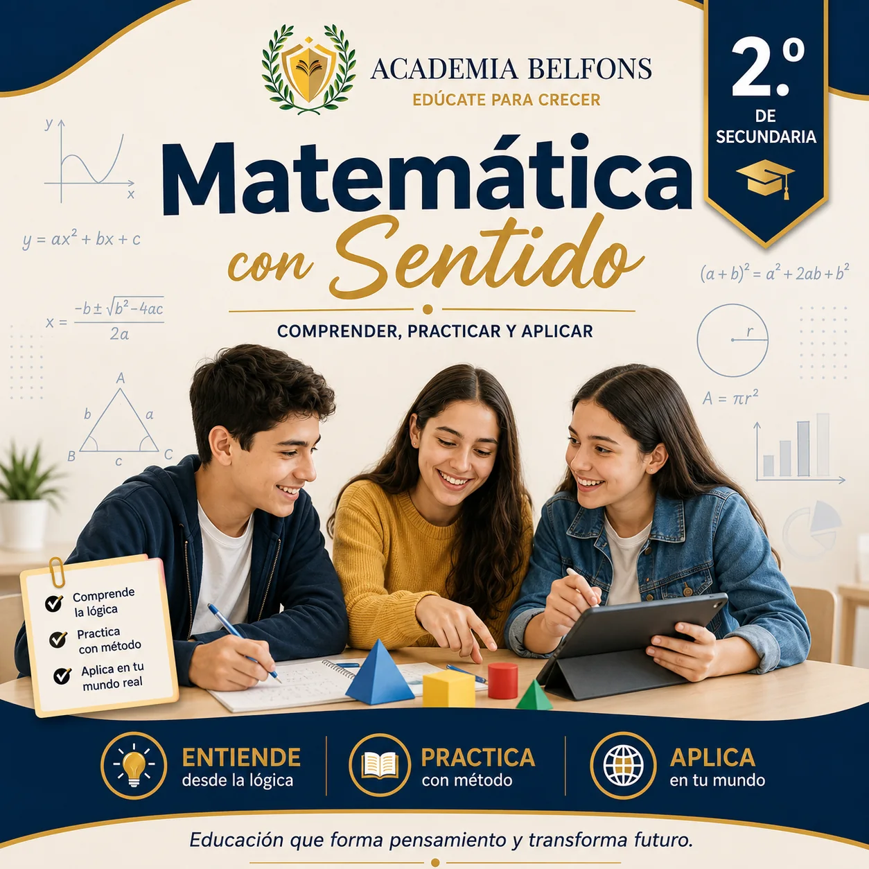 Matemática con Sentido para segundo de secundaria
