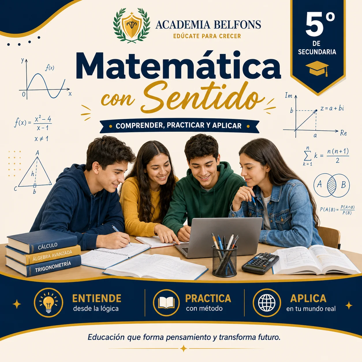 Matemática con Sentido para quinto de secundaria