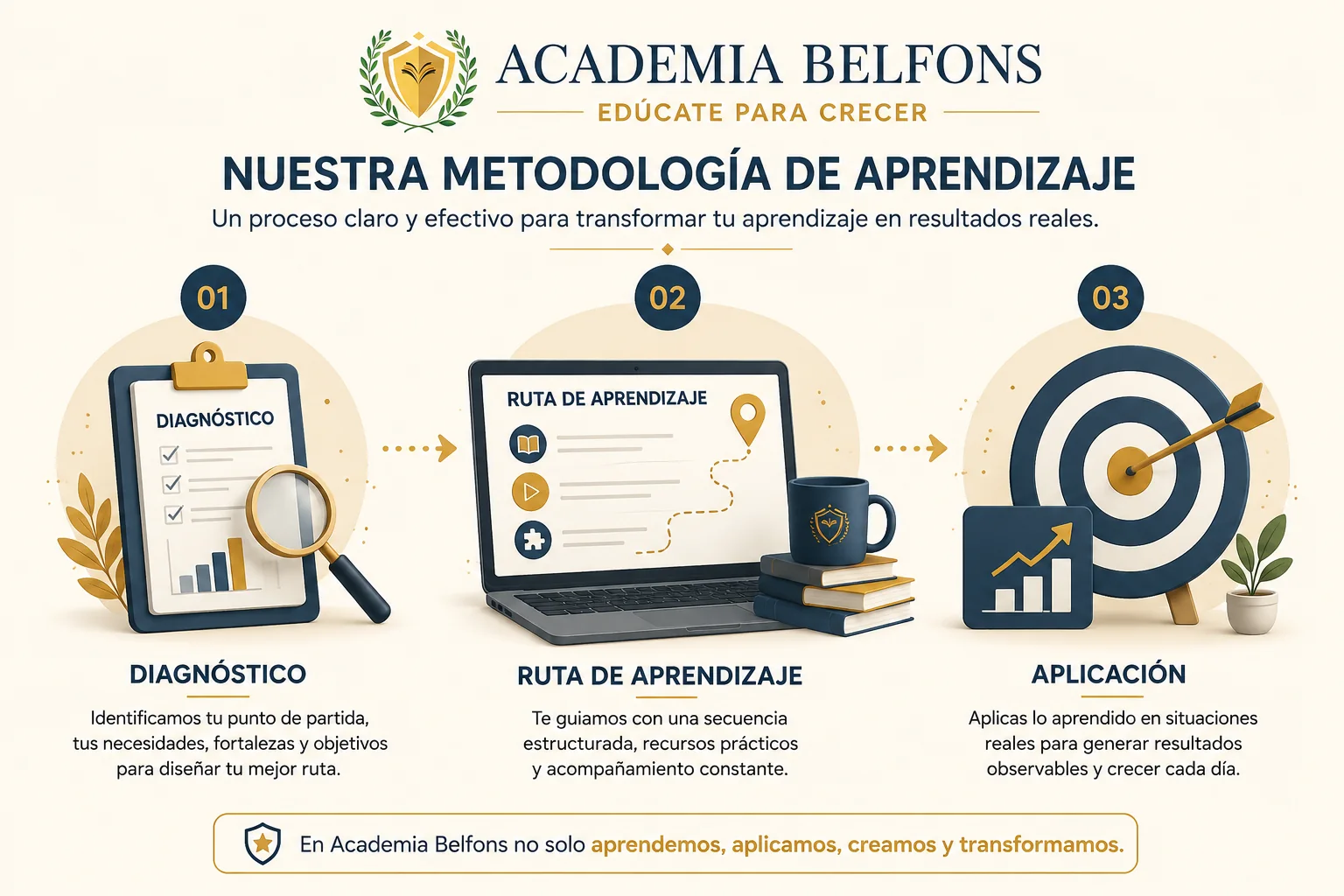 Metodología general de aprendizaje de Academia Belfons