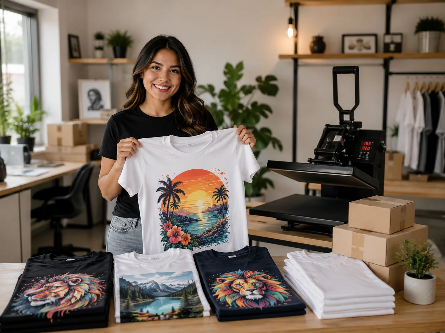 Emprendimiento de sublimación de camisetas