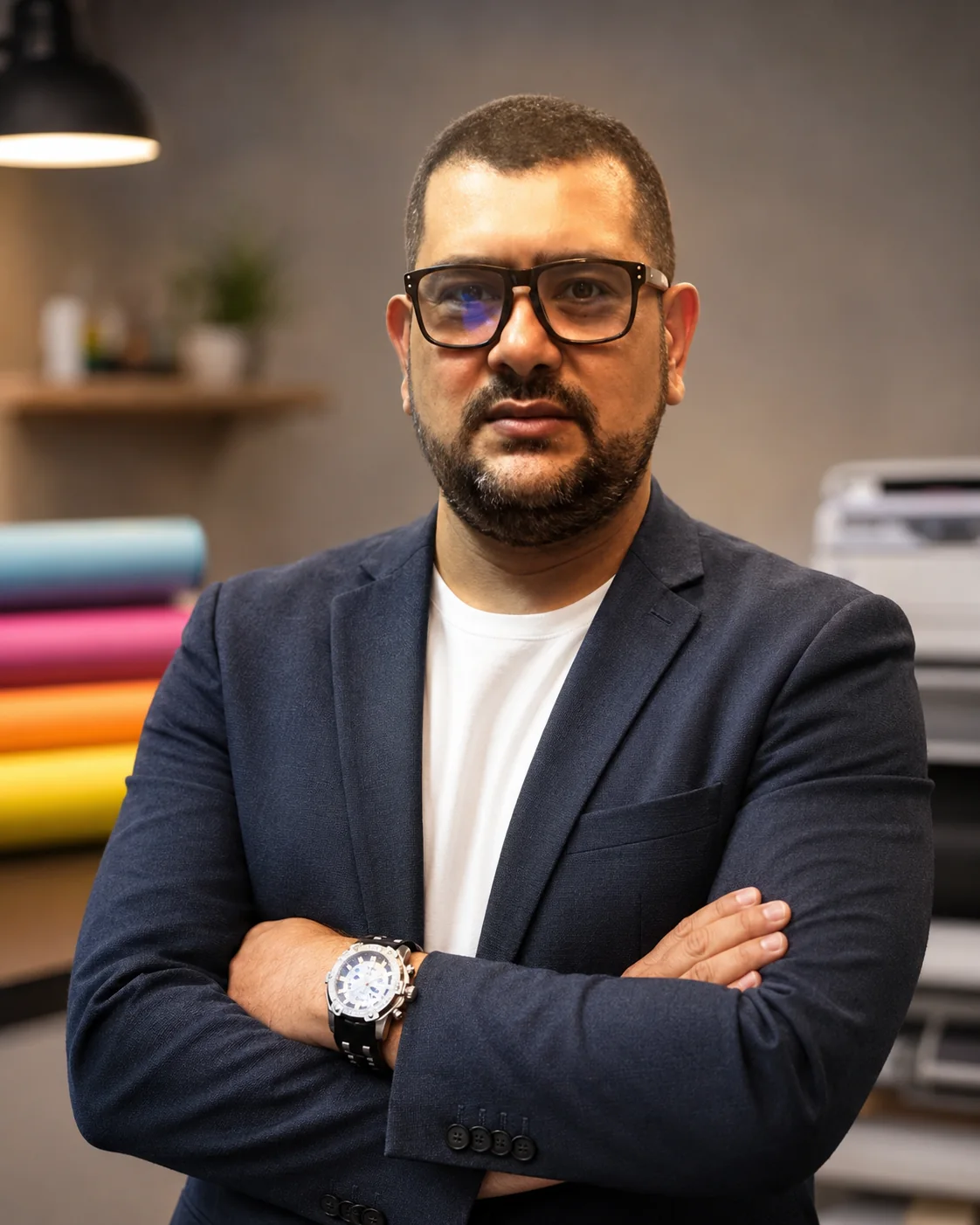Jhoan Torres, productor del curso de sublimación